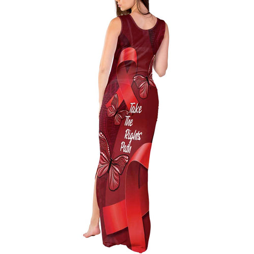 Australia AIDS Awareness Month Tank Maxi Dress Take The Rights Path Aboriginal Art