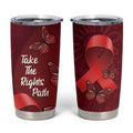 Australia AIDS Awareness Month Tumbler Cup Take The Rights Path Aboriginal Art