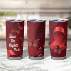 Australia AIDS Awareness Month Tumbler Cup Take The Rights Path Aboriginal Art