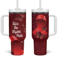 Australia AIDS Awareness Month Tumbler With Handle Take The Rights Path Aboriginal Art