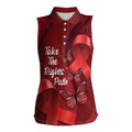 Australia AIDS Awareness Month Women Sleeveless Polo Shirt Take The Rights Path Aboriginal Art