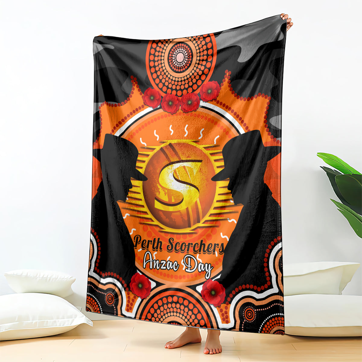 perth-scorchers-anzac-2024-blanket-lest-we-forget-poppy-mix-camouflage