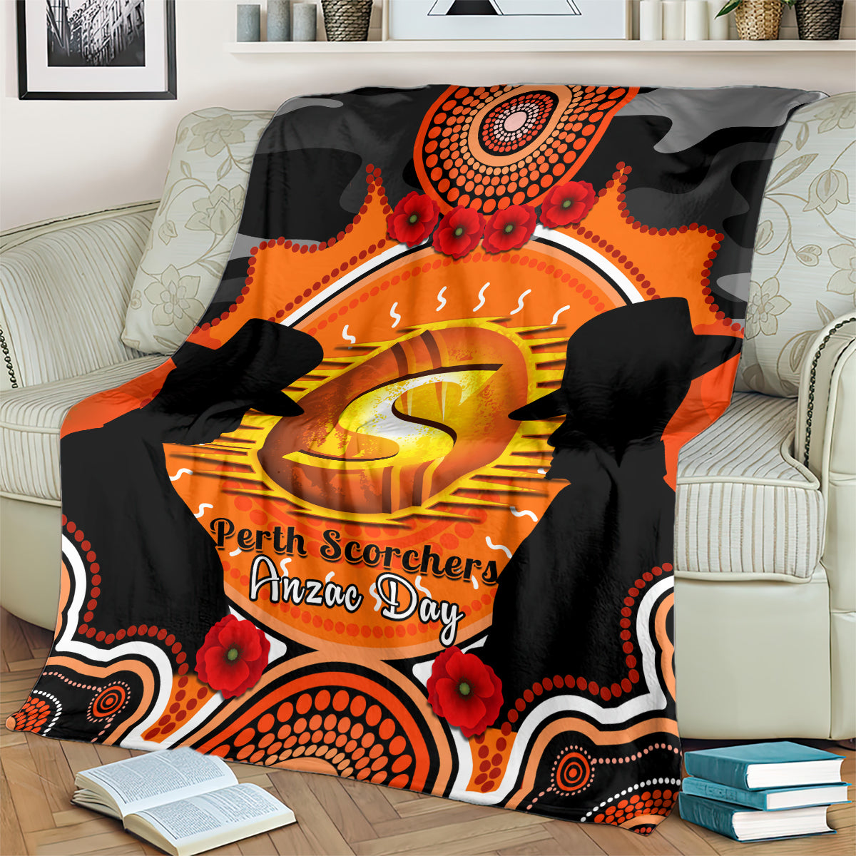 perth-scorchers-anzac-2024-blanket-lest-we-forget-poppy-mix-camouflage