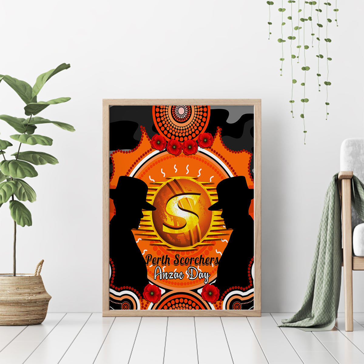 perth-scorchers-anzac-2024-canvas-wall-art-lest-we-forget-poppy-mix-camouflage