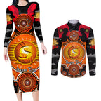 perth-scorchers-anzac-2024-couples-matching-long-sleeve-bodycon-dress-and-long-sleeve-button-shirt-lest-we-forget-poppy-mix-camouflage