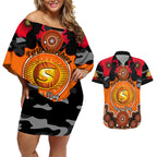 perth-scorchers-anzac-2024-couples-matching-off-shoulder-short-dress-and-hawaiian-shirt-lest-we-forget-poppy-mix-camouflage
