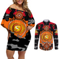perth-scorchers-anzac-2024-couples-matching-off-shoulder-short-dress-and-long-sleeve-button-shirt-lest-we-forget-poppy-mix-camouflage