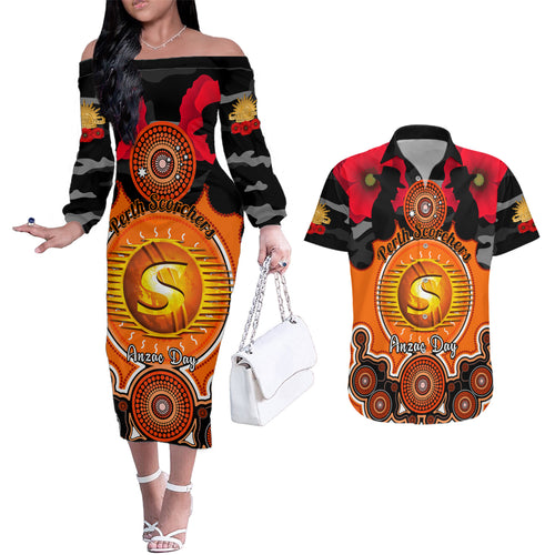 perth-scorchers-anzac-2024-couples-matching-off-the-shoulder-long-sleeve-dress-and-hawaiian-shirt-lest-we-forget-poppy-mix-camouflage