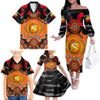 perth-scorchers-anzac-2024-family-matching-off-shoulder-long-sleeve-dress-and-hawaiian-shirt-lest-we-forget-poppy-mix-camouflage