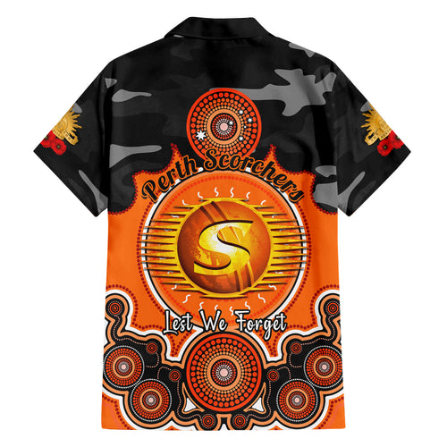 perth-scorchers-anzac-2024-family-matching-off-shoulder-long-sleeve-dress-and-hawaiian-shirt-lest-we-forget-poppy-mix-camouflage