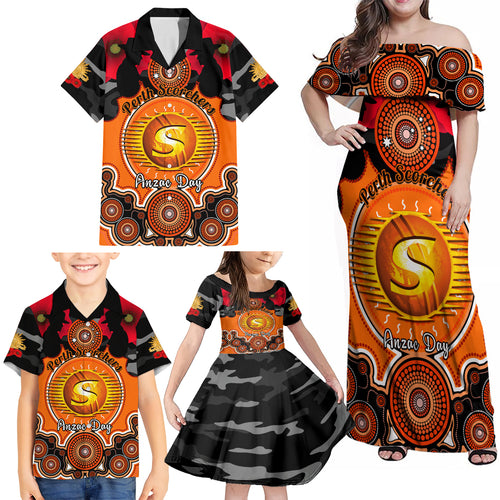 perth-scorchers-anzac-2024-family-matching-off-shoulder-maxi-dress-and-hawaiian-shirt-lest-we-forget-poppy-mix-camouflage
