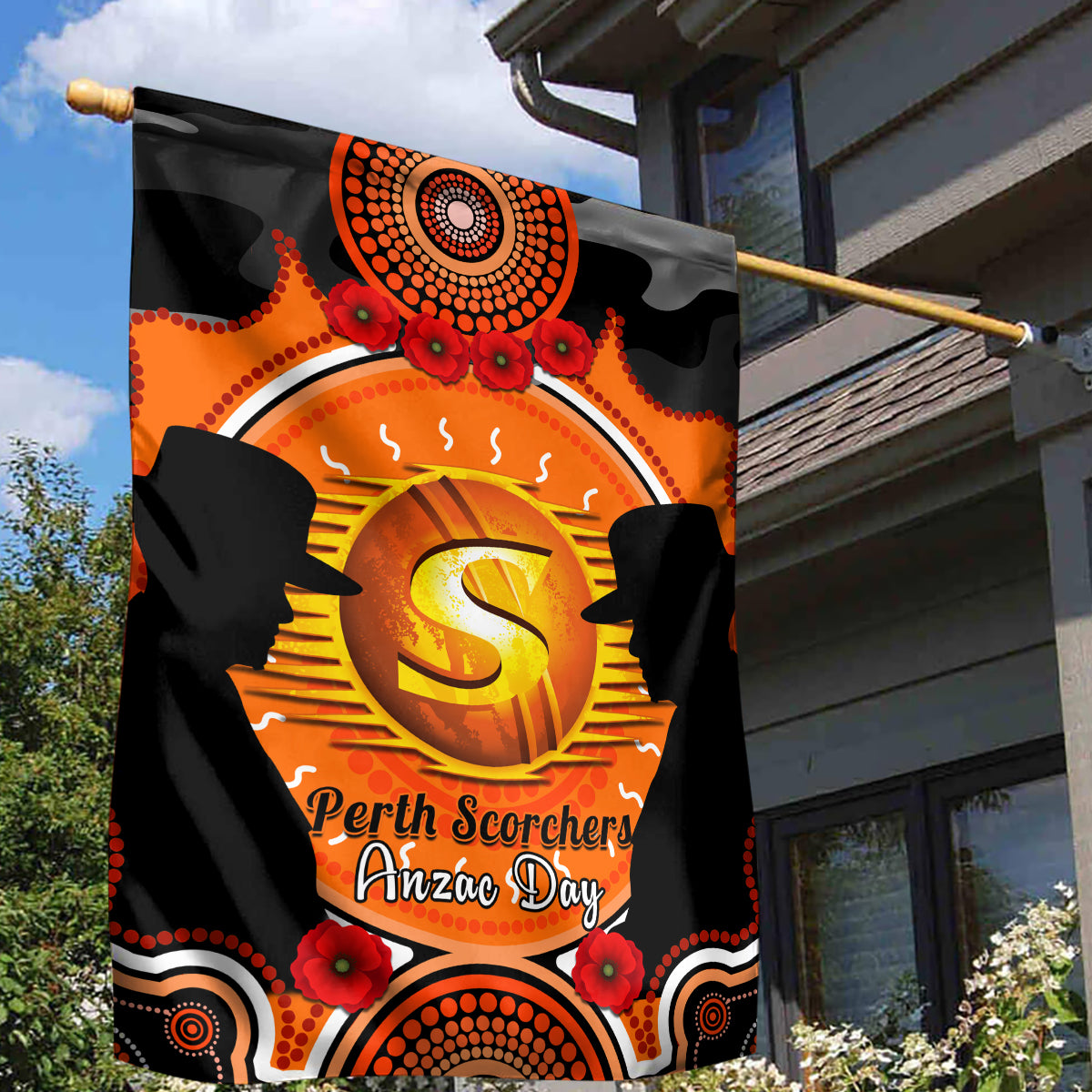 perth-scorchers-anzac-2024-garden-flag-lest-we-forget-poppy-mix-camouflage