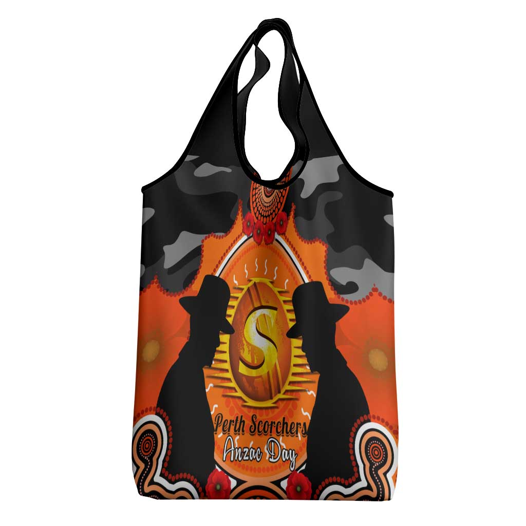 Perth Scorchers ANZAC 2024 Grocery Bag Lest We Forget Poppy Mix Camouflage