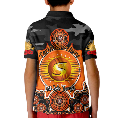 perth-scorchers-anzac-2024-kid-polo-shirt-lest-we-forget-poppy-mix-camouflage