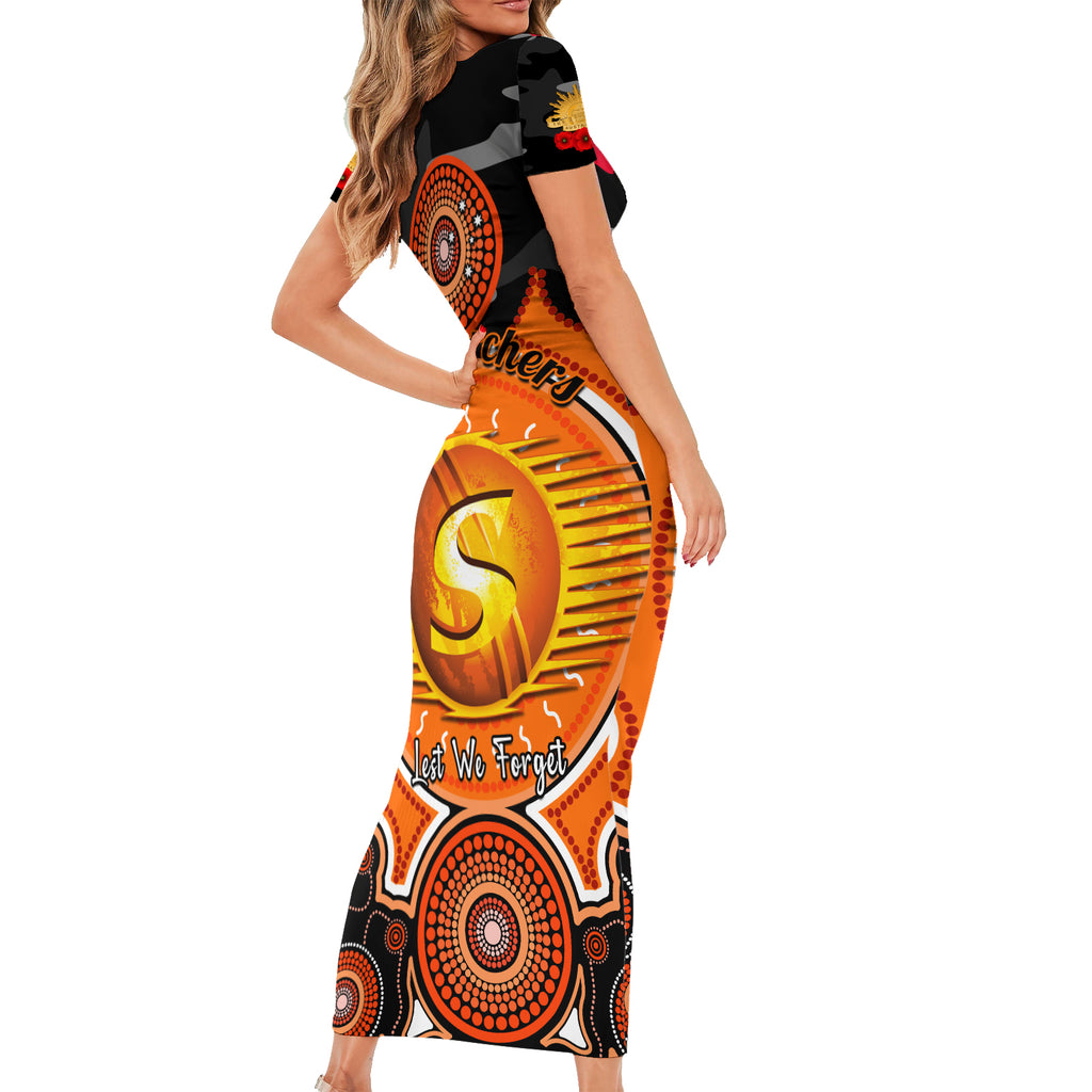 perth-scorchers-anzac-2024-short-sleeve-bodycon-dress-lest-we-forget-poppy-mix-camouflage