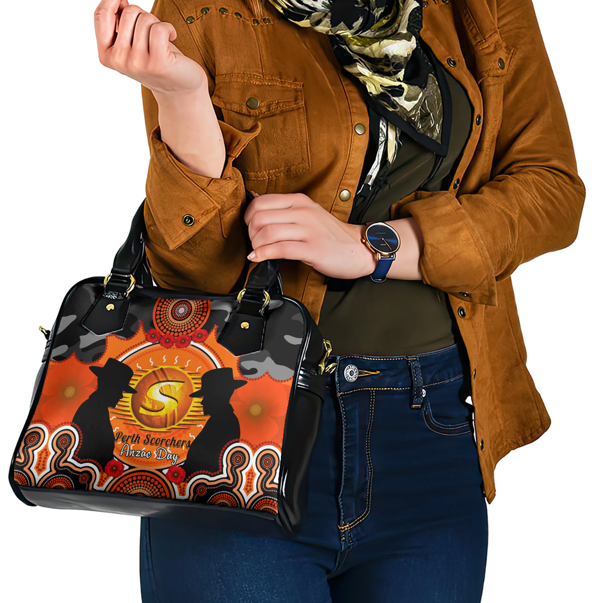 perth-scorchers-anzac-2024-shoulder-handbag-lest-we-forget-poppy-mix-camouflage