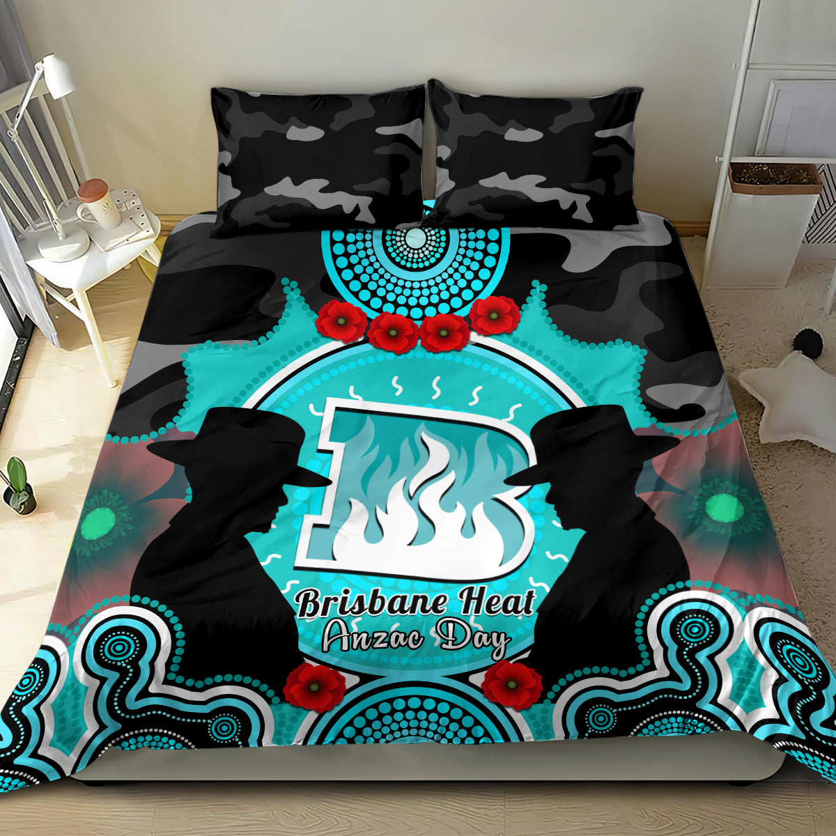 brisbane-heat-anzac-2024-bedding-set-lest-we-forget-poppy-mix-camouflage