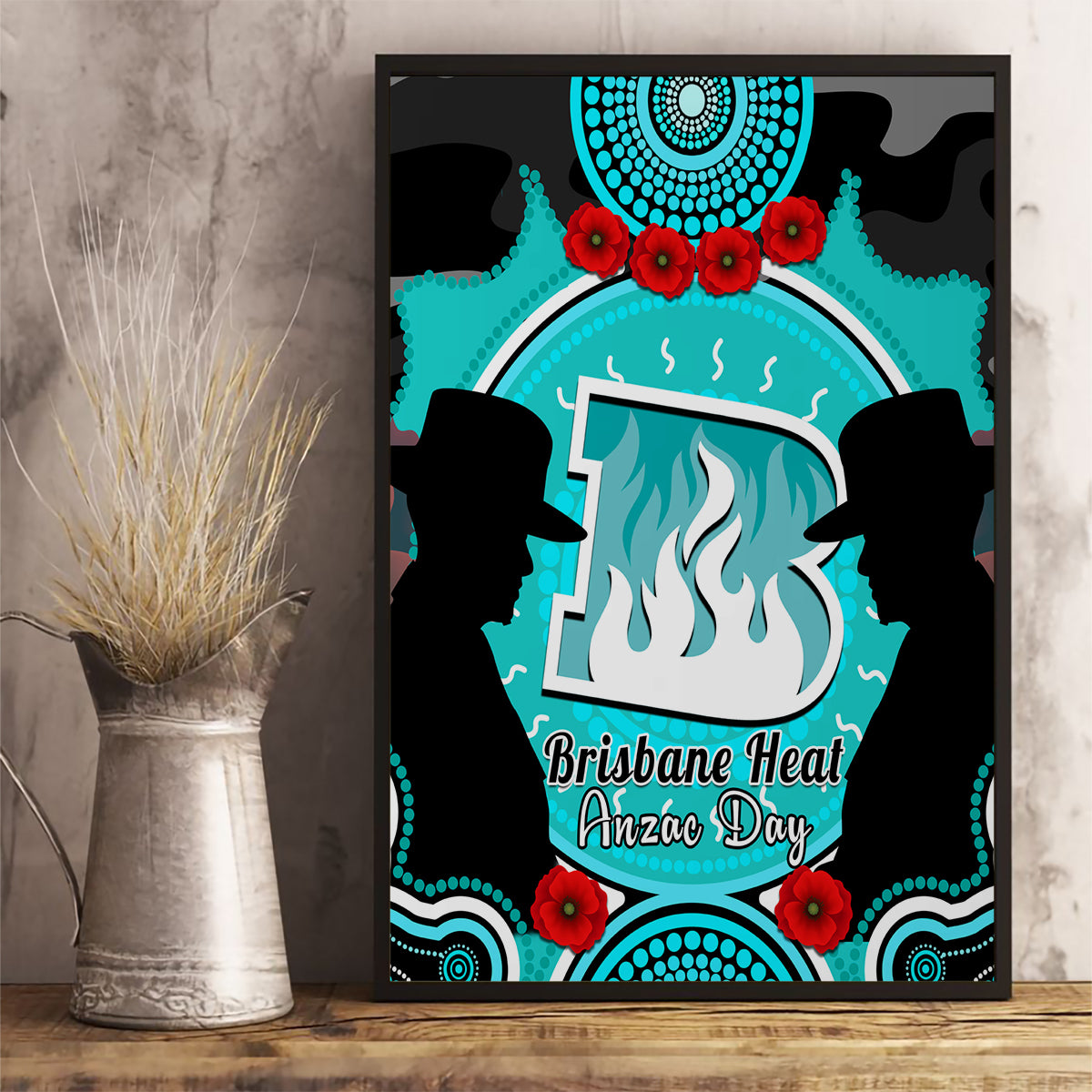 brisbane-heat-anzac-2024-canvas-wall-art-lest-we-forget-poppy-mix-camouflage