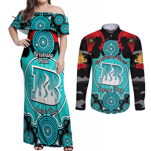 brisbane-heat-anzac-2024-couples-matching-off-shoulder-maxi-dress-and-long-sleeve-button-shirt-lest-we-forget-poppy-mix-camouflage