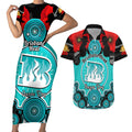 brisbane-heat-anzac-2024-couples-matching-short-sleeve-bodycon-dress-and-hawaiian-shirt-lest-we-forget-poppy-mix-camouflage