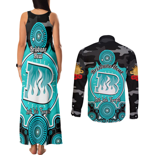 brisbane-heat-anzac-2024-couples-matching-tank-maxi-dress-and-long-sleeve-button-shirt-lest-we-forget-poppy-mix-camouflage