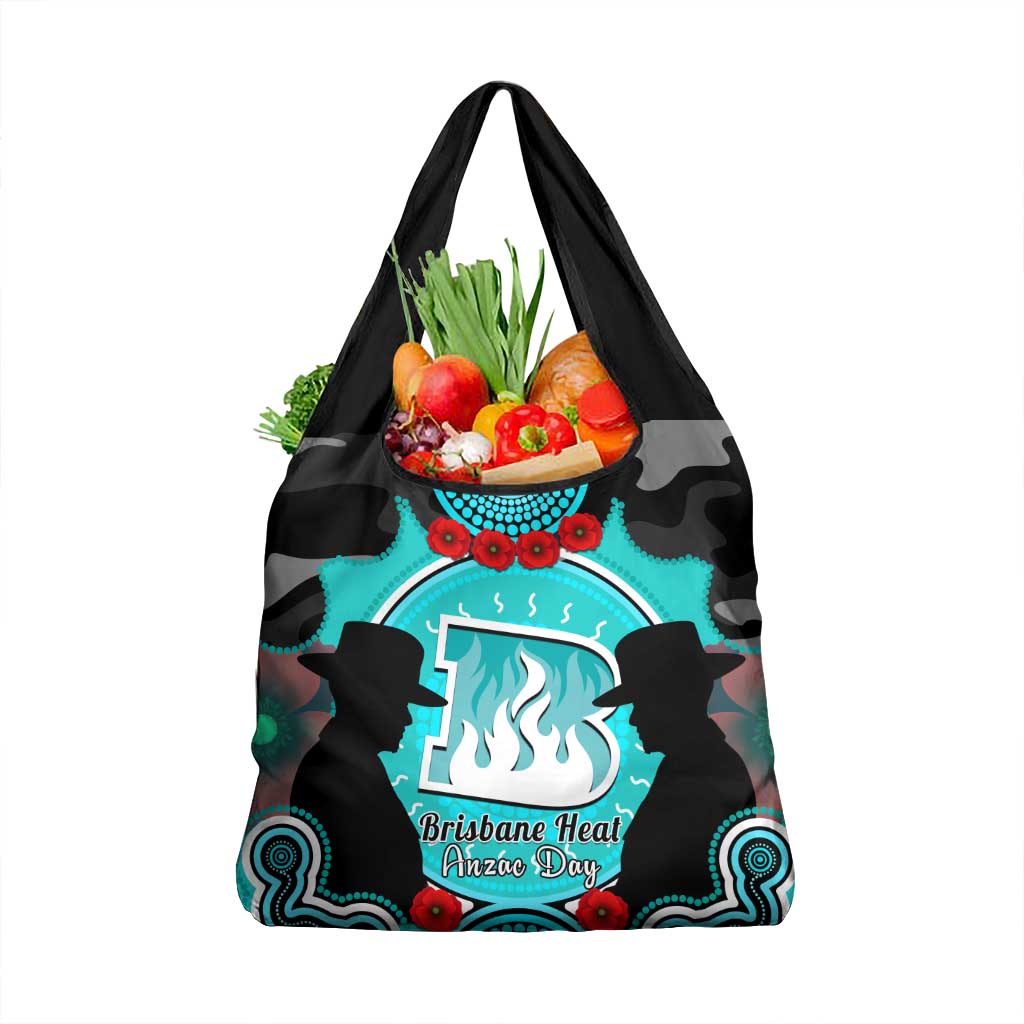 Brisbane Heat ANZAC 2024 Grocery Bag Lest We Forget Poppy Mix Camouflage