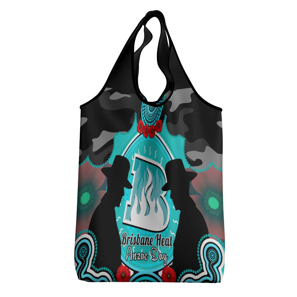 Brisbane Heat ANZAC 2024 Grocery Bag Lest We Forget Poppy Mix Camouflage
