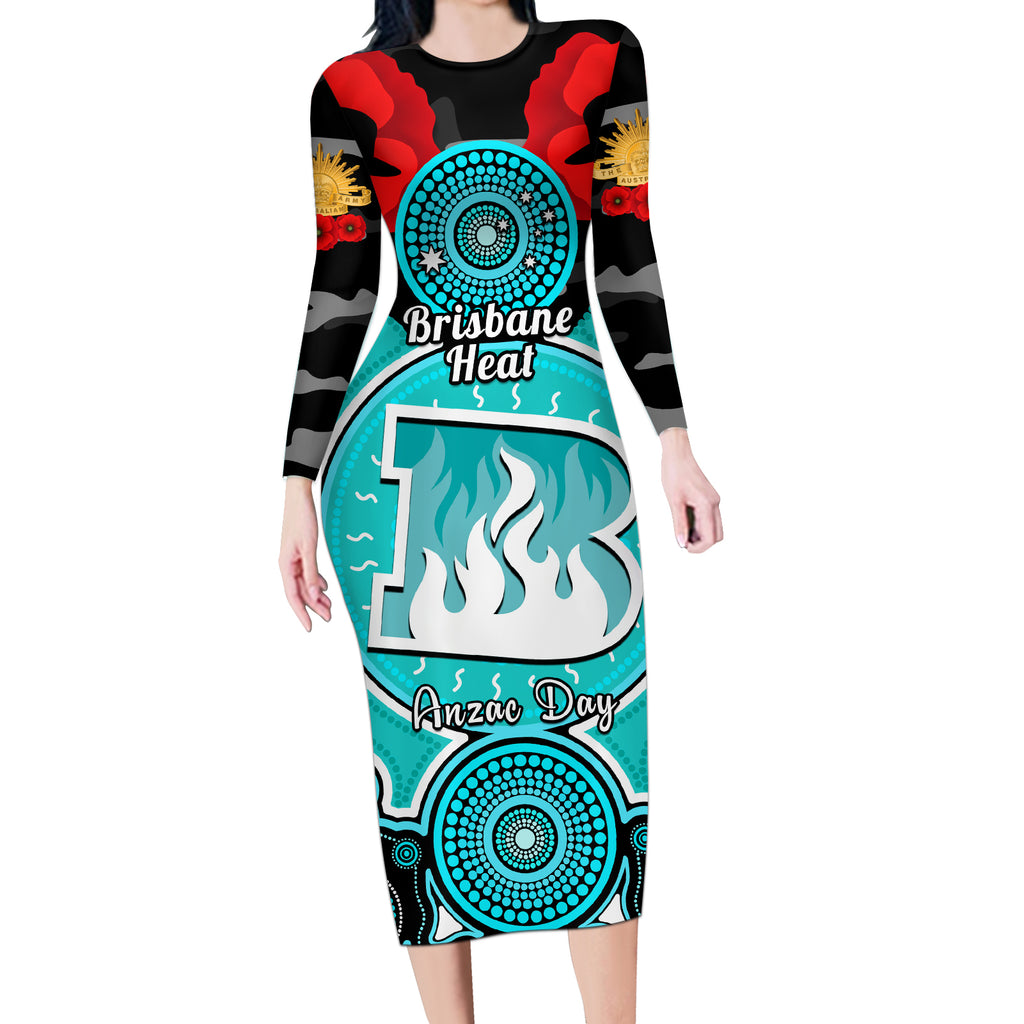 brisbane-heat-anzac-2024-long-sleeve-bodycon-dress-lest-we-forget-poppy-mix-camouflage