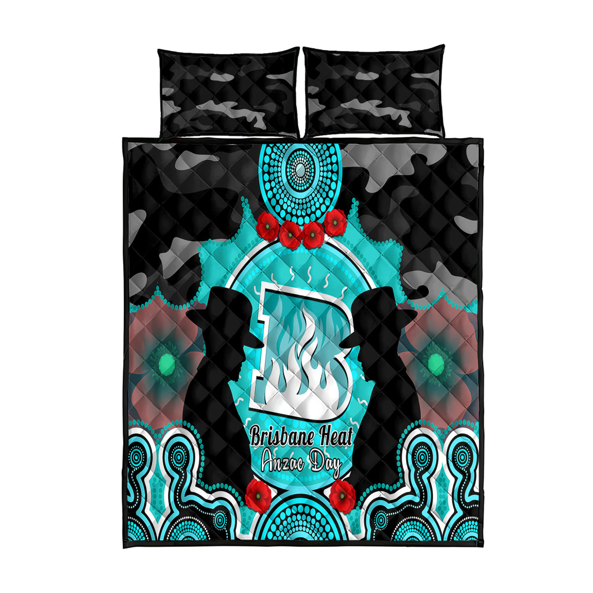 brisbane-heat-anzac-2024-quilt-bed-set-lest-we-forget-poppy-mix-camouflage