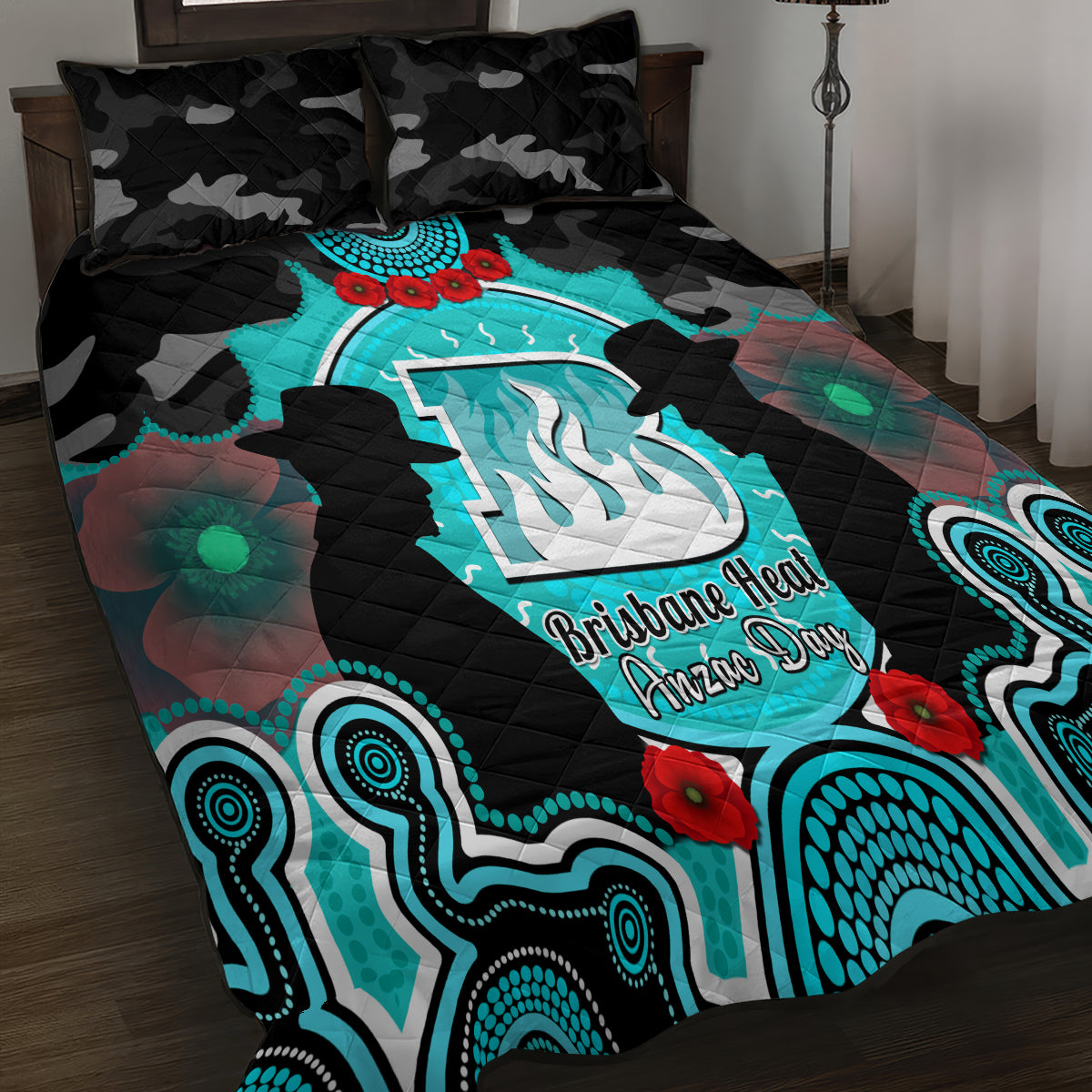 brisbane-heat-anzac-2024-quilt-bed-set-lest-we-forget-poppy-mix-camouflage