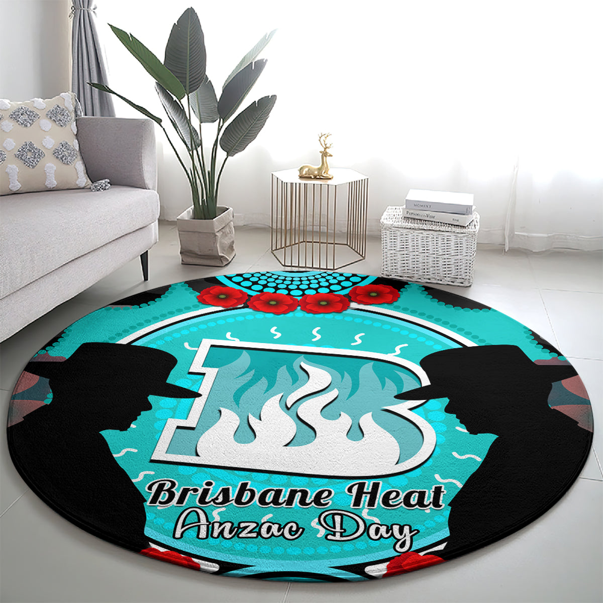 brisbane-heat-anzac-2024-round-carpet-lest-we-forget-poppy-mix-camouflage