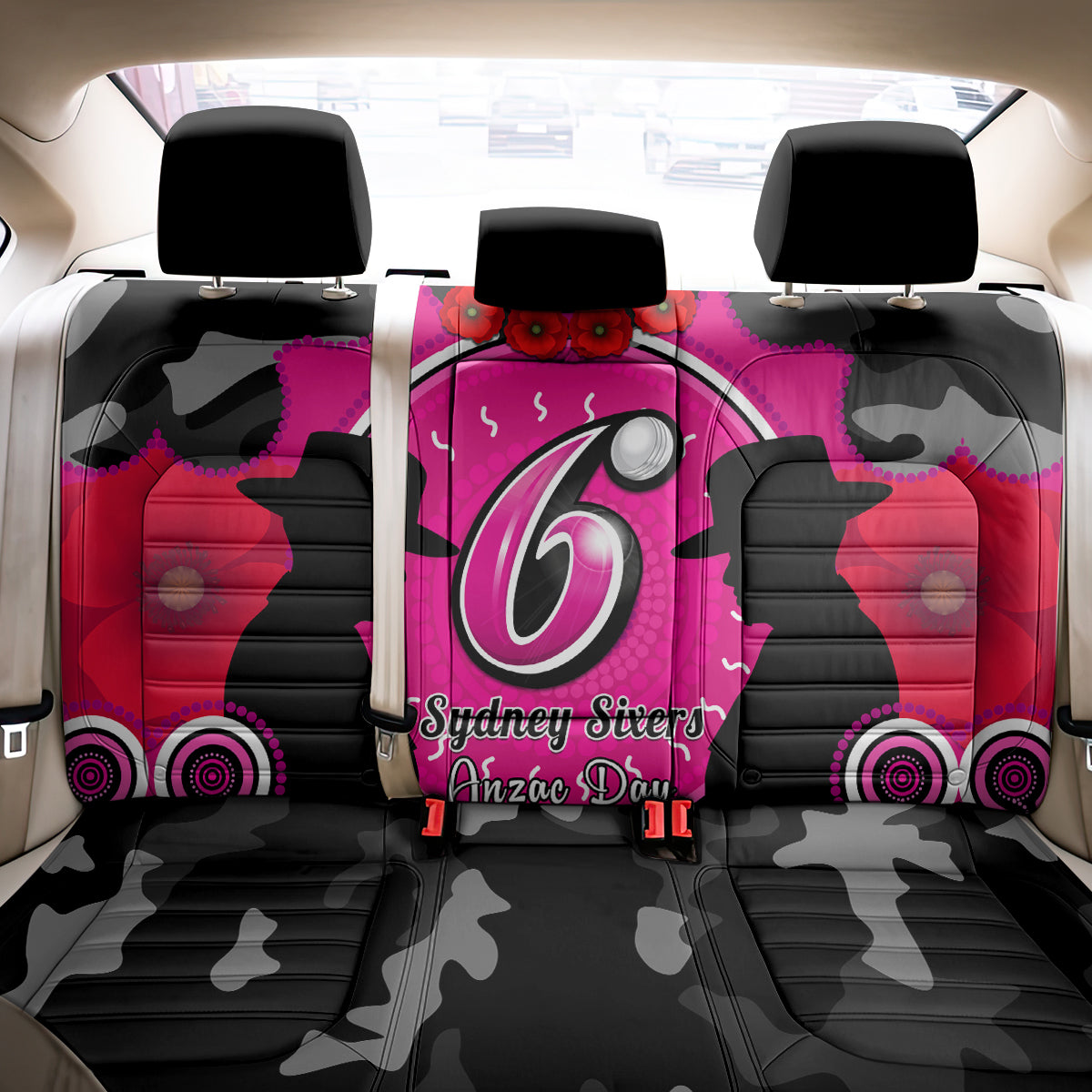 sydney-sixers-anzac-2024-back-car-seat-cover-lest-we-forget-poppy-mix-camouflage