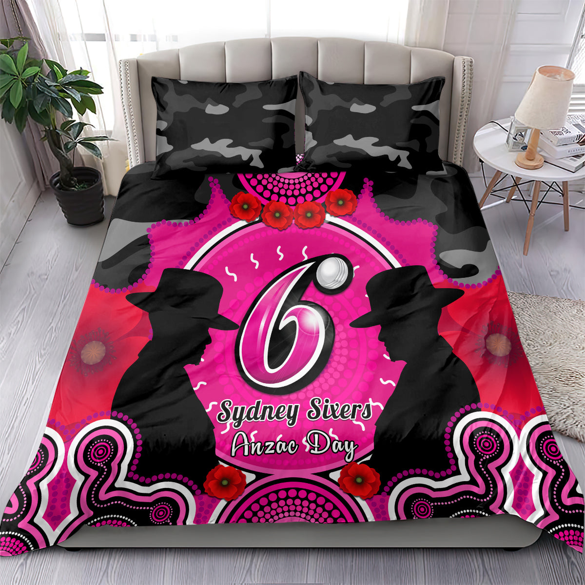 sydney-sixers-anzac-2024-bedding-set-lest-we-forget-poppy-mix-camouflage