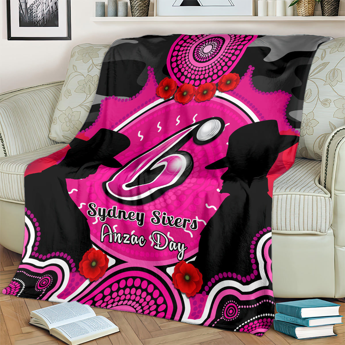 sydney-sixers-anzac-2024-blanket-lest-we-forget-poppy-mix-camouflage