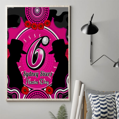 sydney-sixers-anzac-2024-canvas-wall-art-lest-we-forget-poppy-mix-camouflage