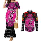 sydney-sixers-anzac-2024-couples-matching-mermaid-dress-and-long-sleeve-button-shirt-lest-we-forget-poppy-mix-camouflage
