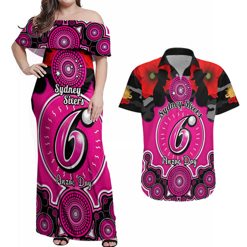 sydney-sixers-anzac-2024-couples-matching-off-shoulder-maxi-dress-and-hawaiian-shirt-lest-we-forget-poppy-mix-camouflage
