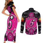 sydney-sixers-anzac-2024-couples-matching-short-sleeve-bodycon-dress-and-long-sleeve-button-shirt-lest-we-forget-poppy-mix-camouflage