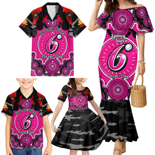 sydney-sixers-anzac-2024-family-matching-mermaid-dress-and-hawaiian-shirt-lest-we-forget-poppy-mix-camouflage