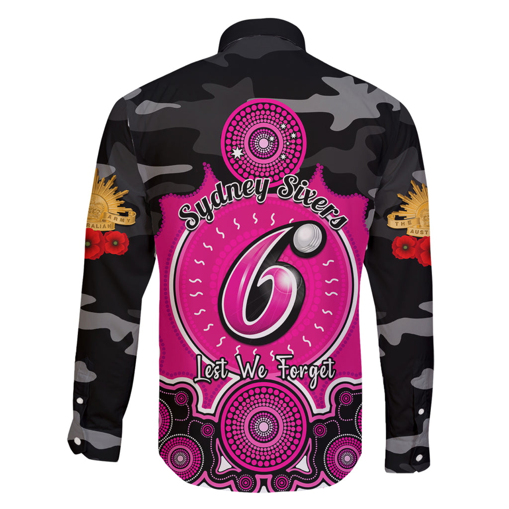 sydney-sixers-anzac-2024-family-matching-off-shoulder-long-sleeve-dress-and-hawaiian-shirt-lest-we-forget-poppy-mix-camouflage