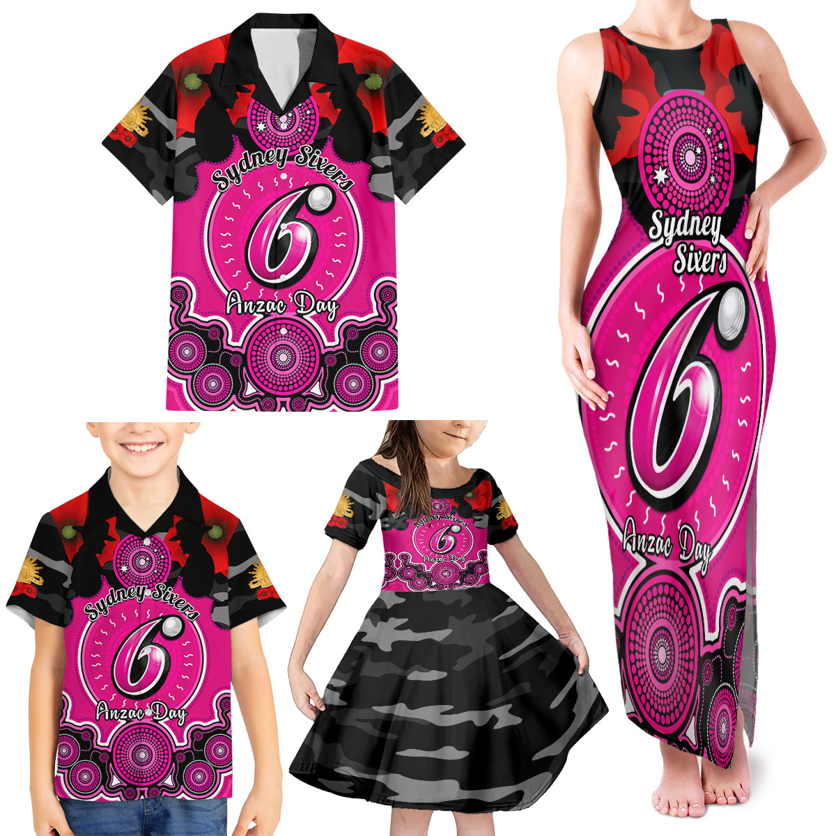 sydney-sixers-anzac-2024-family-matching-tank-maxi-dress-and-hawaiian-shirt-lest-we-forget-poppy-mix-camouflage
