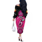 sydney-sixers-anzac-2024-off-the-shoulder-long-sleeve-dress-lest-we-forget-poppy-mix-camouflage
