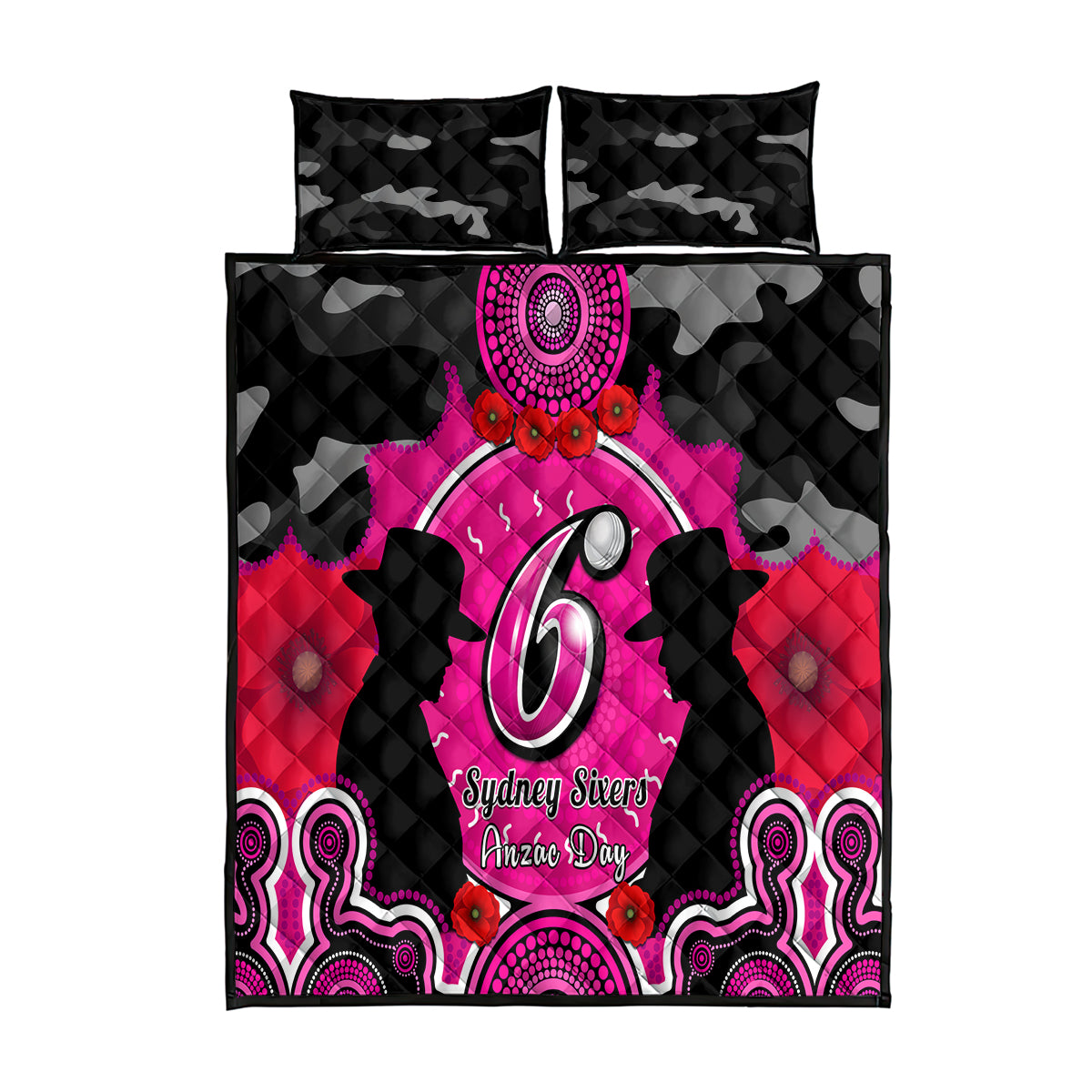 sydney-sixers-anzac-2024-quilt-bed-set-lest-we-forget-poppy-mix-camouflage