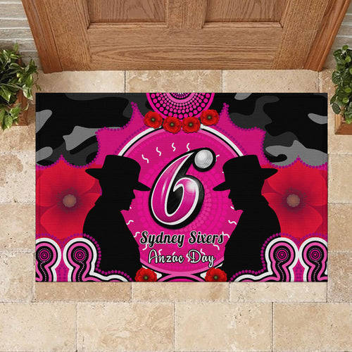 sydney-sixers-anzac-2024-rubber-doormat-lest-we-forget-poppy-mix-camouflage