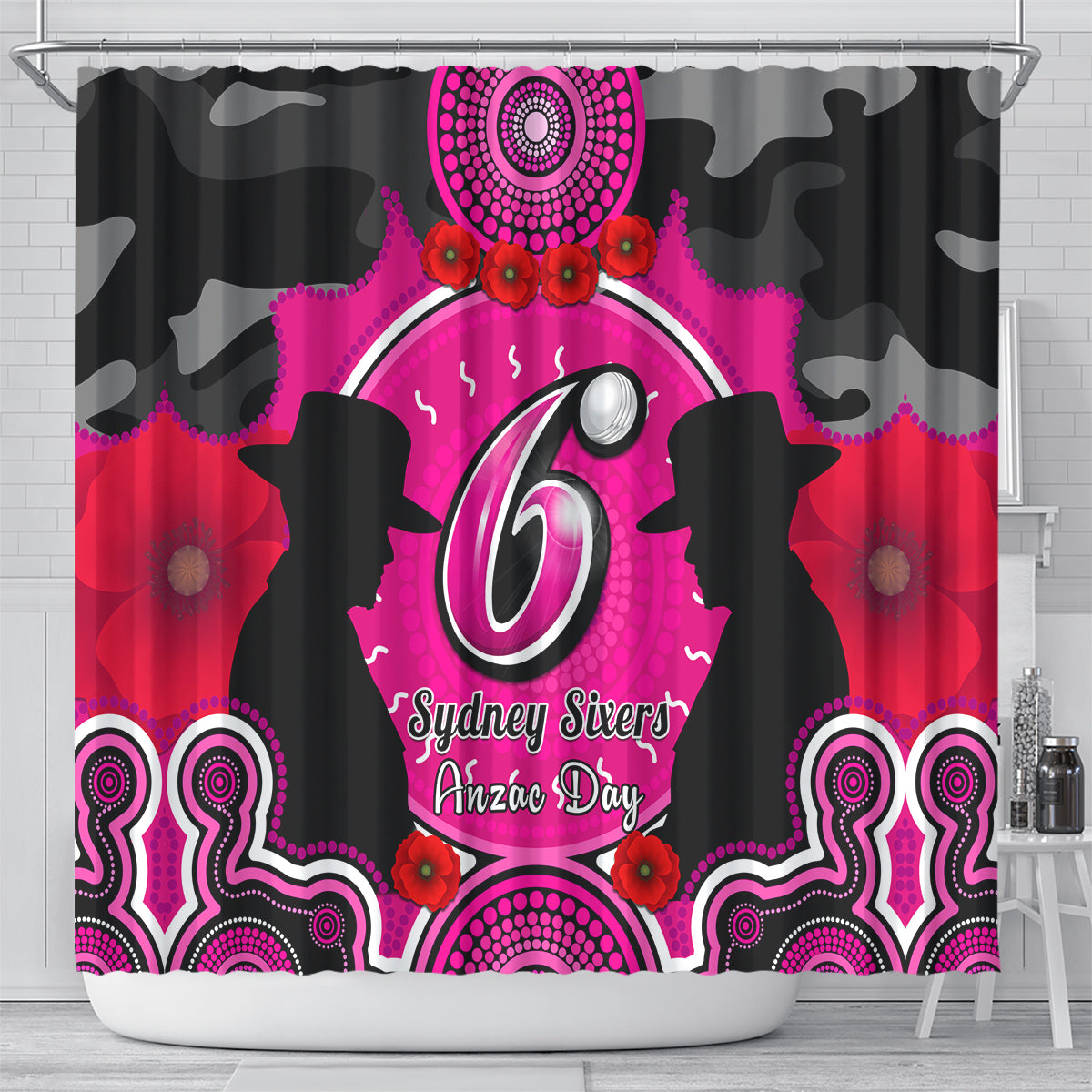sydney-sixers-anzac-2024-shower-curtain-lest-we-forget-poppy-mix-camouflage