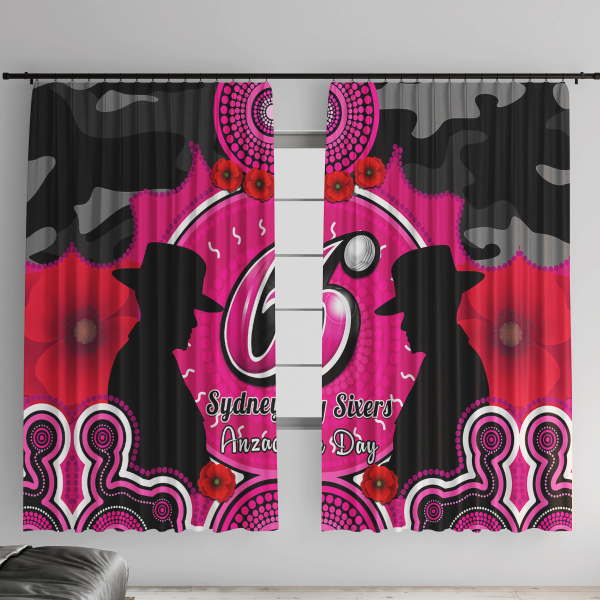 sydney-sixers-anzac-2024-window-curtain-lest-we-forget-poppy-mix-camouflage