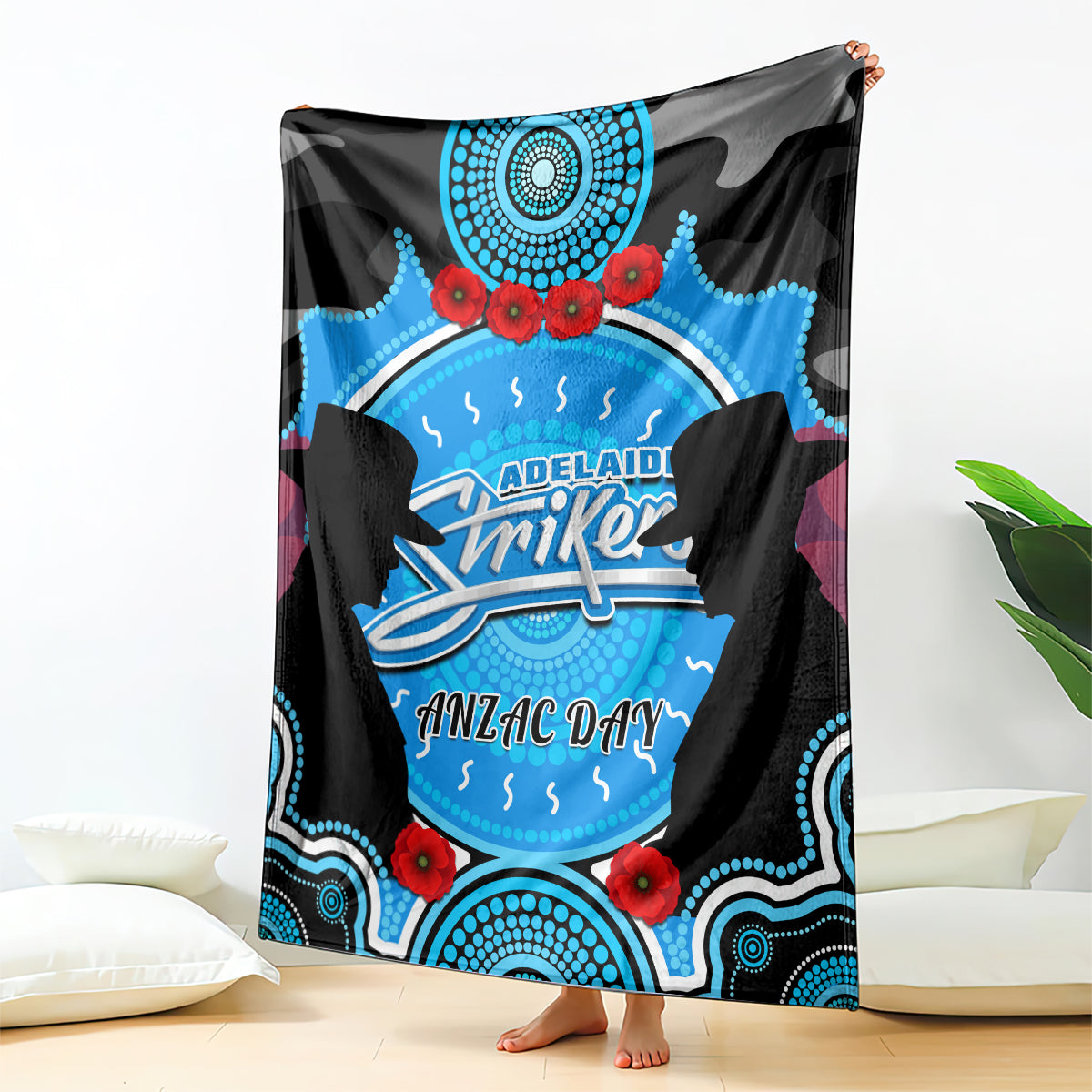 adelaide-strikers-anzac-2024-blanket-lest-we-forget-poppy-mix-camouflage