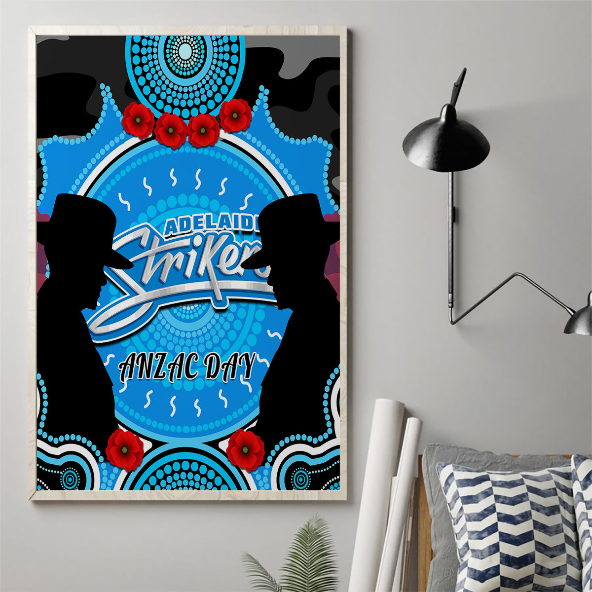 adelaide-strikers-anzac-2024-canvas-wall-art-lest-we-forget-poppy-mix-camouflage