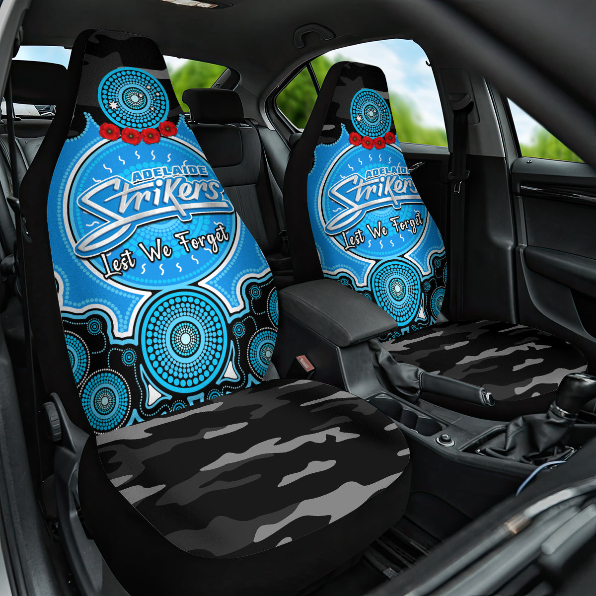adelaide-strikers-anzac-2024-car-seat-cover-lest-we-forget-poppy-mix-camouflage