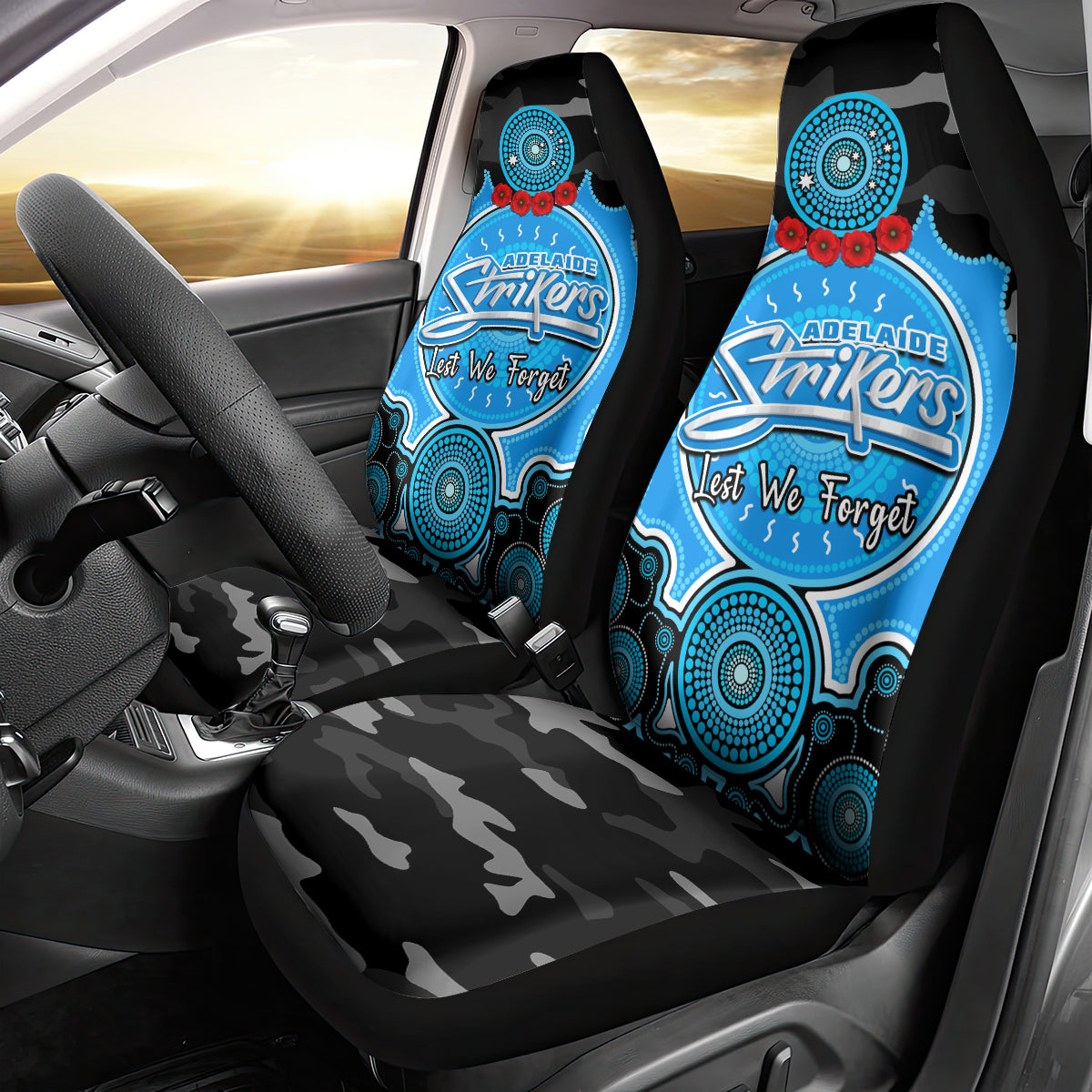 adelaide-strikers-anzac-2024-car-seat-cover-lest-we-forget-poppy-mix-camouflage